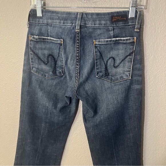 Citizens of Humanity Faye Stretch Low Waist Full Leg Flared Jeans - Sz 27 - Picture 5 of 8